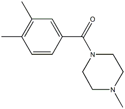 1-(3,4-dimethylbenzoyl)-4-methylpiperazine Struktur