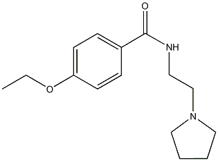 4-ethoxy-N-[2-(1-pyrrolidinyl)ethyl]benzamide Struktur