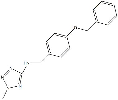 N-[4-(benzyloxy)benzyl]-N-(2-methyl-2H-tetraazol-5-yl)amine Struktur