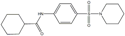 N-[4-(piperidin-1-ylsulfonyl)phenyl]cyclohexanecarboxamide Struktur