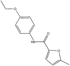 N-(4-ethoxyphenyl)-5-methyl-2-furamide Struktur