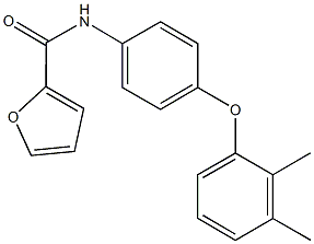 N-[4-(2,3-dimethylphenoxy)phenyl]-2-furamide Struktur