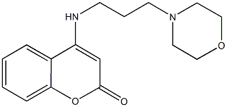 4-{[3-(4-morpholinyl)propyl]amino}-2H-chromen-2-one Struktur