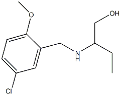 2-[(5-chloro-2-methoxybenzyl)amino]-1-butanol Struktur