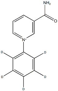 3-(aminocarbonyl)-1-phenylpyridinium d_5_ Struktur