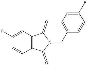 5-fluoro-2-(4-fluorobenzyl)-1H-isoindole-1,3(2H)-dione Struktur