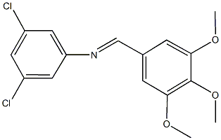 N-(3,5-dichlorophenyl)-N-(3,4,5-trimethoxybenzylidene)amine Struktur