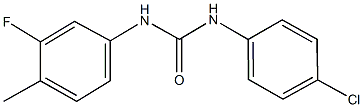 N-(4-chlorophenyl)-N'-(3-fluoro-4-methylphenyl)urea Struktur