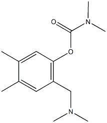 2-[(dimethylamino)methyl]-4,5-dimethylphenyl dimethylcarbamate Struktur