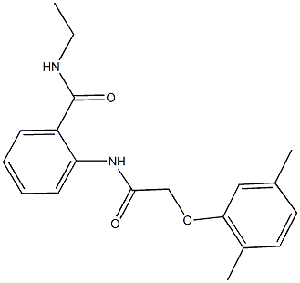 2-{[(2,5-dimethylphenoxy)acetyl]amino}-N-ethylbenzamide Struktur