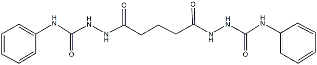 2-{5-[2-(anilinocarbonyl)hydrazino]-5-oxopentanoyl}-N-phenylhydrazinecarboxamide Struktur