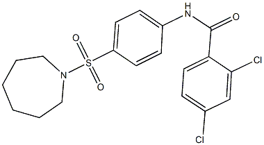 N-[4-(1-azepanylsulfonyl)phenyl]-2,4-dichlorobenzamide Struktur