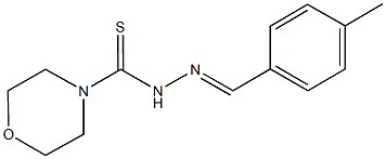 N'-(4-methylbenzylidene)-4-morpholinecarbothiohydrazide Struktur