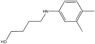 4-(3,4-dimethylanilino)butan-1-ol Struktur