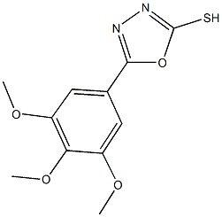 5-(3,4,5-trimethoxyphenyl)-1,3,4-oxadiazole-2(3H)-thione Struktur