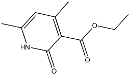 ethyl 4,6-dimethyl-2-oxo-1,2-dihydro-3-pyridinecarboxylate Struktur