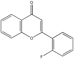 2-(2-fluorophenyl)-4H-chromen-4-one Struktur