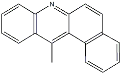 12-methylbenzo[a]acridine Struktur