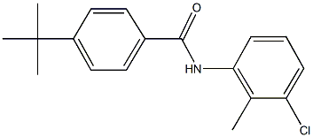 4-tert-butyl-N-(3-chloro-2-methylphenyl)benzamide Struktur