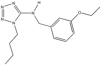 1-butyl-N-(3-ethoxybenzyl)-1H-tetraazol-5-amine Struktur