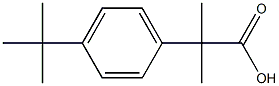 2-(4-tert-butylphenyl)-2-methylpropanoic acid Struktur