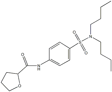 N-{4-[(dibutylamino)sulfonyl]phenyl}tetrahydro-2-furancarboxamide Struktur