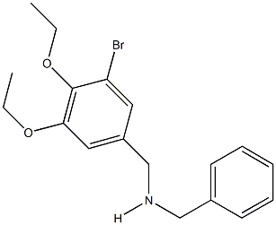 N-benzyl-N-(3-bromo-4,5-diethoxybenzyl)amine Struktur