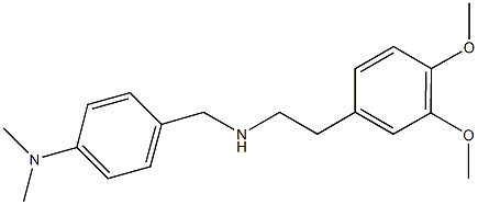 N-[2-(3,4-dimethoxyphenyl)ethyl]-N-[4-(dimethylamino)benzyl]amine Struktur