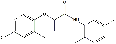 2-(4-chloro-2-methylphenoxy)-N-(2,5-dimethylphenyl)propanamide Struktur