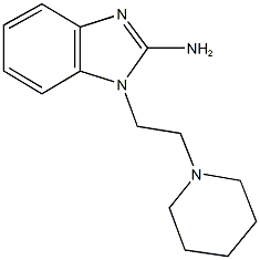 1-[2-(1-piperidinyl)ethyl]-1H-benzimidazol-2-amine Struktur