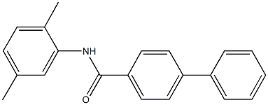 N-(2,5-dimethylphenyl)[1,1'-biphenyl]-4-carboxamide Struktur