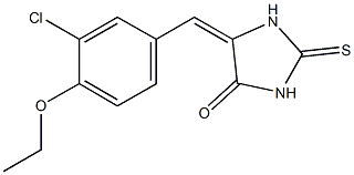 5-(3-chloro-4-ethoxybenzylidene)-2-thioxo-4-imidazolidinone Struktur