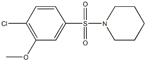 1-[(4-chloro-3-methoxyphenyl)sulfonyl]piperidine Struktur