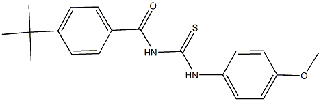 N-(4-tert-butylbenzoyl)-N'-(4-methoxyphenyl)thiourea Struktur