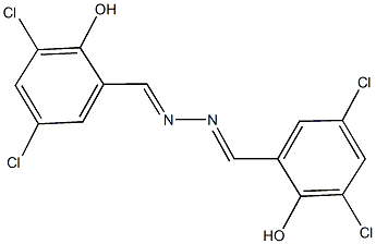 3,5-dichloro-2-hydroxybenzaldehyde (3,5-dichloro-2-hydroxybenzylidene)hydrazone Struktur