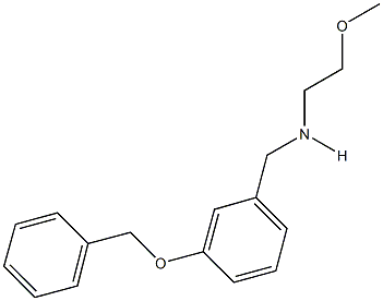 N-[3-(benzyloxy)benzyl]-N-(2-methoxyethyl)amine Struktur