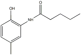 N-(2-hydroxy-5-methylphenyl)pentanamide Struktur