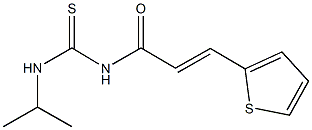 N-isopropyl-N'-[3-(2-thienyl)acryloyl]thiourea Struktur