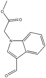 methyl (3-formyl-1H-indol-1-yl)acetate Struktur