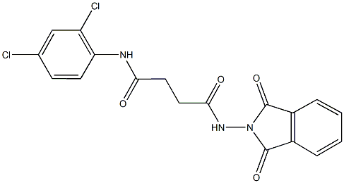 N~1~-(2,4-dichlorophenyl)-N~4~-(1,3-dioxo-1,3-dihydro-2H-isoindol-2-yl)succinamide Struktur