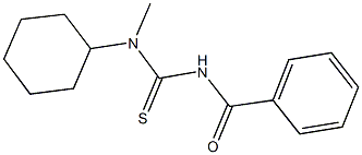 N'-benzoyl-N-cyclohexyl-N-methylthiourea Struktur