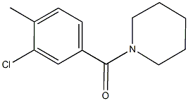 1-(3-chloro-4-methylbenzoyl)piperidine Struktur