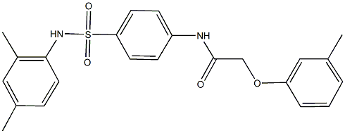 N-{4-[(2,4-dimethylanilino)sulfonyl]phenyl}-2-(3-methylphenoxy)acetamide Struktur