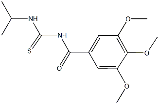 N-isopropyl-N'-(3,4,5-trimethoxybenzoyl)thiourea Struktur