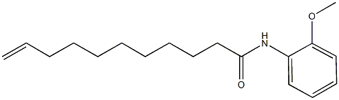 N-(2-methoxyphenyl)-10-undecenamide Struktur