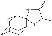 5'-methyl-4'-oxospiro[adamantane-8,2'-(1,3)-thiazolidine] Struktur