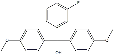 (3-fluorophenyl)[bis(4-methoxyphenyl)]methanol Struktur