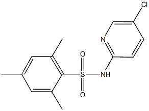 N-(5-chloro-2-pyridinyl)-2,4,6-trimethylbenzenesulfonamide Struktur