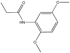 N-(2,5-dimethoxyphenyl)propanamide Struktur