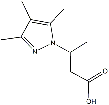 3-(3,4,5-trimethyl-1H-pyrazol-1-yl)butanoic acid Struktur